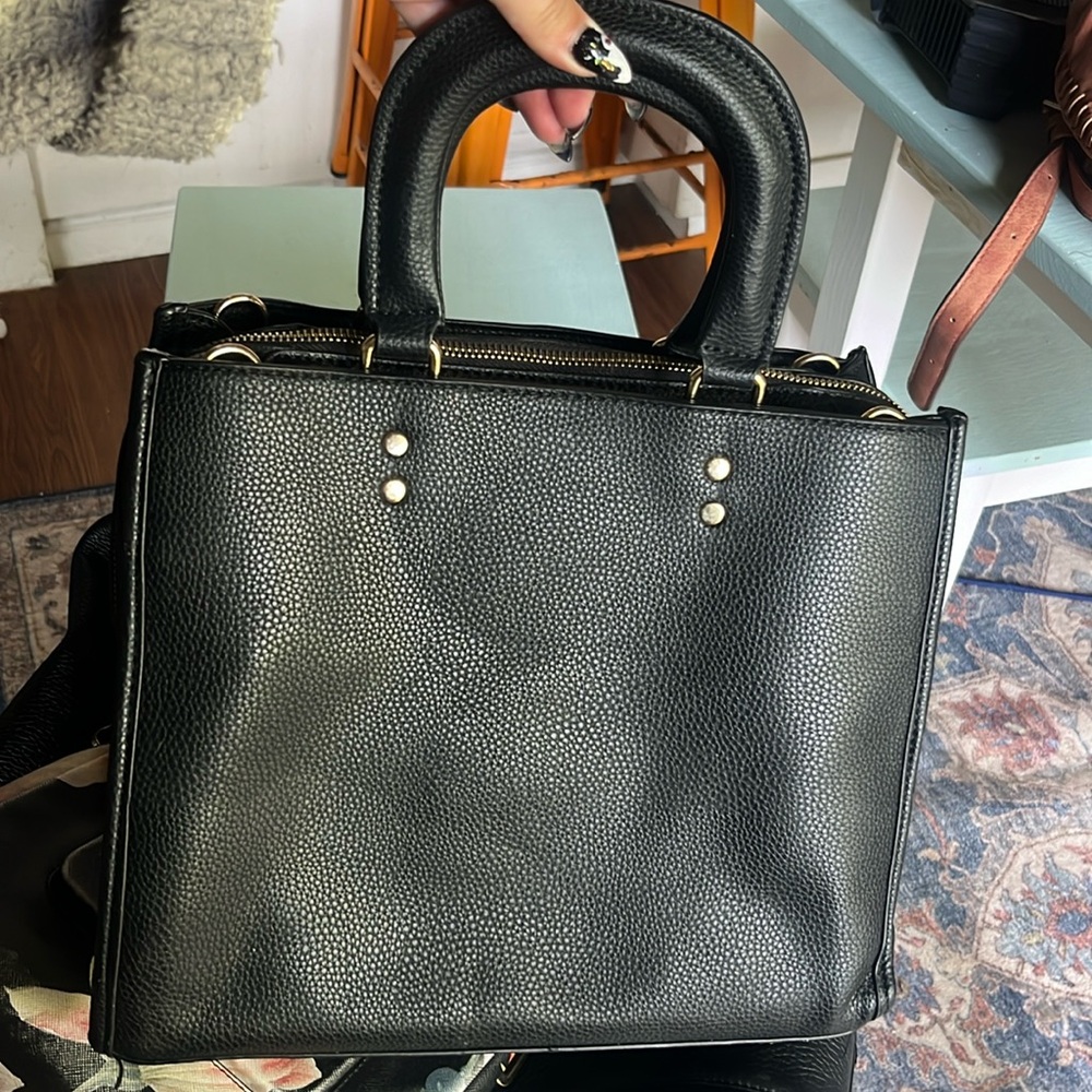 Black Small Black Coach Tote